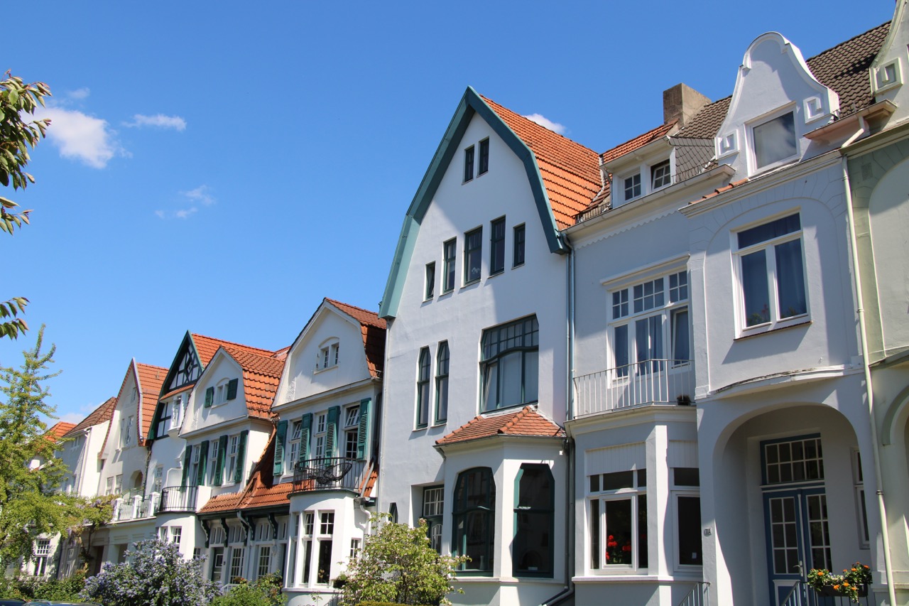 Altbremerhäuser im Bremer Stadtteil Schwachhausen, wo der Immobilienmakler markus Berlik tätig ist